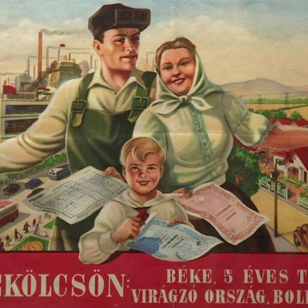 Friedenskredit, Frieden, 5-Jahres-Plan... Poster von István Czeglédi.